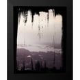 thumbnail image 2 of Marshall, Laura 12x14 Black Modern Framed Museum Art Print Titled - Painted Seaside III on Black, 2 of 5