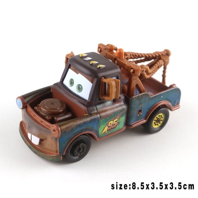 Disney Pixar Cars Lightning McQueen Black storm Jackson Cruz Mater Big Wheel Offroad Coches de aleación de metal Juguete Niños regalos de navidad