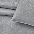 thumbnail image 3 of Bourina Modern Floral 3-Piece Quilt Set,Grey,Queen,Lightweight & Comfortable,Perfect for All Seasons, 3 of 9