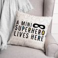 thumbnail image 3 of Creative Products Mini Superhero Residence 16 x 16 Spun Poly Pillow, 3 of 3