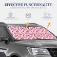 thumbnail image 3 of Goofa Strawberry Popsicle Pattern 2 Piece Car Windshield Sun Shade Foldable | Front Windshield Shade for Sun, Heat and UV Rays | Sunshade for Car Front Window-Medium, 3 of 7