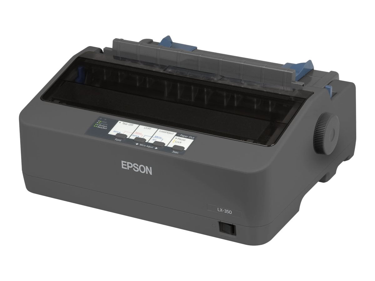 Epson LX 350 - Printer - B/W - dot-matrix - 9 pin - up to 357 char/sec - parallel, USB, serial