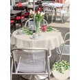 thumbnail image 5 of Outdoor Tablecloth with Umbrella Hole for Patio/Picnic/Party/Camping, Summer Botanical Waterproof Table Cloth Round Cover Washable, Watercolor Green Leaves Country Vintage (Dia 54"), 5 of 8