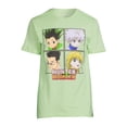 thumbnail image 2 of Hunter x Hunter Men's & Big Men's Lime Character Shots Graphic T-Shirt with Short Sleeves, 2 of 2