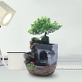 thumbnail image 4 of Aiqidi Desktop Rockery Water Fountain Bonsai Ornament Imitation Roof Windmills Waterfall w/LED for Home Office Bedroom Table Decor, 4 of 12