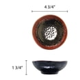 thumbnail image 2 of Excellante Tenmoku melamine dinnerware collection 7 oz, 4 3/4" wave rice bowl, comes in dozen, 2 of 2
