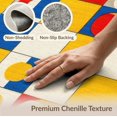 thumbnail image 6 of ODIKA Hopscotch Modern Abstract Path With Checkerboard Arcade Motifs Low Profile Flatwoven for Great Room, Indoor Open Concept, Large Living, 6 of 7
