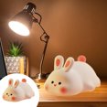 thumbnail image 1 of KER Lampe Lampe Bunny Rabbit Veilleuse en Silicone Lumière DEL Rechargeable en Silicone à Intensité Réglable Veilleuse de Chambre Lampes de Chevet pour l'Allaitement, 1 of 7