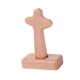thumbnail image 5 of Estatua de cruz de madera de pie, cruz de mesa de recuerdo religioso para capilla, Pascua, Cabeza redonda, 5 of 9