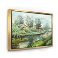 thumbnail image 2 of Designart Bridge On The River In Rustic Landscape FLOAT FRAME WALL ART, 2 of 4