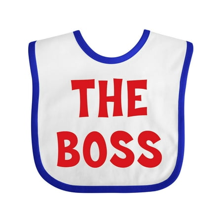 

Inktastic The Boss Gift Baby Boy or Baby Girl Bib