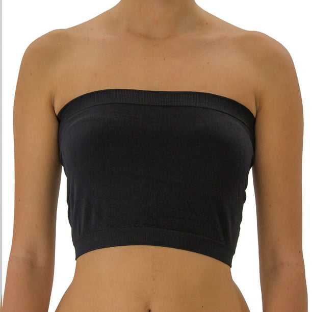 Td Collections Td Collections Women S Basic Stretch Layer Seamless Tube Bra Bandeau Top