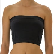 TD Collections Women's Basic Stretch Layer Seamless Tube Bra Bandeau Top