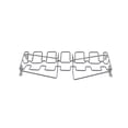 thumbnail image 3 of Matsuzay Estante para patas de ala de pollo para parrilla, horno ahumador, soporte Vertical de acero inoxidable para asador en barbacoa, accesorios Cocina y Comedor No.1 Matsuzay HA024644-01, 3 of 6