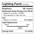 thumbnail image 6 of Better Homes & Gardens LED Vintage Light Bulb, ST19 40 Watts Smoke Classic Filament, E26, Dim - 8 Pk, 6 of 9