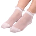 thumbnail image 2 of GZWYHT No Show Socks,Dress Socks Summer Women Ladies Sheer Silky Glitter Transparent Short Stockings Ankle Socks Flat Socks,, A, 2 of 3