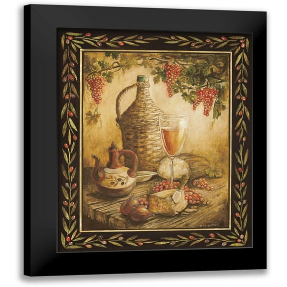 Gorham, Gregory 12x14 Black Modern Framed Museum Art Print Titled - Tuscan Table - Orvieto