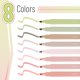 thumbnail image 2 of Iluminadores Mr. Pen, estética, punta cincelada, colores bohemio, 8 unidades, 2 of 9