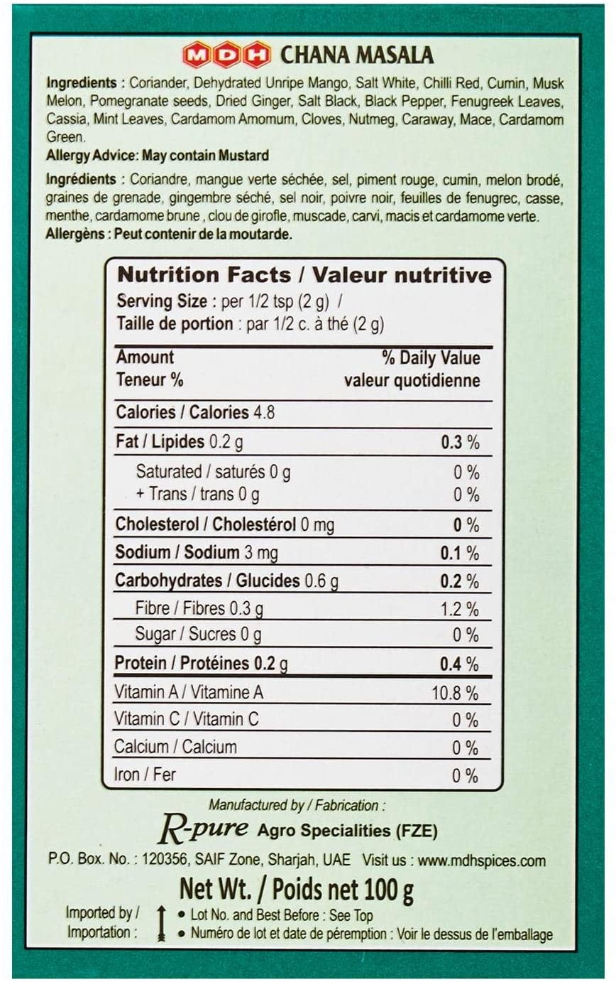 MDH Chana Masala, MDH Spices