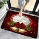 thumbnail image 4 of Felpudo navideño para puerta de entrada, dormitorio, baño, alfombra antideslizante, decoración del hogar, regalo de Año Nuevo, 2025, 4 of 5