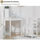 thumbnail image 3 of Escritorio y Silla para Estudio Infantil, Mesa Esquinera Blanca con Silla Ajustable, Panel de Corcho, Portalápices y Repisa, 3 of 8