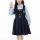 thumbnail image 1 of Conjunto de falda y falda estilo universitario para niños, uniforme de jardín y camisa de manga larga para niñas, conjunto de dos piezas con falda y camiseta sin mangas, vestido de estudiante, conjunt, 1 of 9