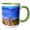 Green/White, variant on 3drose, Old Wood Branch, Abajo Mountains, Canyonlands National Park, Moab, Ut, 11oz Two-tone Black Mug
