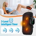 thumbnail image 4 of Ankle Heating Pad with Massage, 2Pcs Cordless Foot and Ankle Massager, Ankle Brace Wrap Warmer with 6 Heat & 3 Vibration, 3 Timer Settings, Gift for Men and Women, Black, 4 of 13