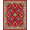 Red, Pattern 3, variant on ODIKA 4'x6' Machine Washable Non-Slip Area Rug, Floral Vine Scroll Oval High Traffic Rug, Red, 666247