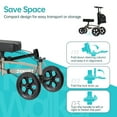thumbnail image 5 of ZENART All-terrain Knee Scooter Foldable Walker for Foot Injuries Adult Crutch Alternative,Champagne, 5 of 8