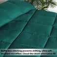 thumbnail image 3 of Superior Solid Comforter Down Alternative Bedding, King, Hunter Green, 3 of 13