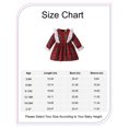 thumbnail image 2 of 9 Months Infant Baby Girls Clothes Baby Girls Dress 9-12 Months Girls Long Sleeve Plaid Dress Red, 2 of 8