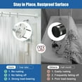 thumbnail image 6 of LCOKEIY White Shower Curtain Rod, 28 to 90" Adjustable Heavy Duty Shower Rod for Bathroom, Closet Rods for Hangning Clothes, 6 of 8