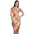 thumbnail image 2 of Moomaya Womens Full Sleeve Printed Midi Length Printed Bodycon Dress, 2 of 7