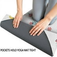 thumbnail image 3 of White Dinosaurs Rainbows Cacti Pattern Hot Yoga Mat Towel Non Slip for Hot Yoga - Quick-Drying Yoga Mat Cover with 4 Corner Pockets with Travel Bag - Hot Yoga Towel Non Slip 70"x26", 3 of 6