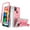 Pink, variant on FITO For Google Pixel 5A Case, Phone Case with Screen Protector and Kickstand (Orange)