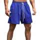 thumbnail image 1 of Mens Elástico Pantalones Cortos Moda Casual Encaje Bolsillos de la Cintura, Pantalones Transpirables para Hombres Cortos, 1 of 4