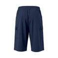 thumbnail image 3 of FhsagQ Male Cargo Short Pants for Men with Slanted Front Pockets and Backless Design for Utility Workwear Navy Size M, 3 of 7