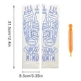 thumbnail image 6 of Dujiujun 1 Set Massage Mid-calf Socks with Massage Stick Serenity Steps Legible Foot Acupuncture Point Printed Elastic Massage to Promote Circulation Beginner Health Care Reflexology Socks, 6 of 8