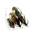 thumbnail image 4 of 6- Bottle Black Minimalistic Wine Rack with Curved HoldersDecMode 12" x 10" Black Metal Minimalistic 6 Bottle Wine Rack with Curved Holders, 1-Piece, 4 of 14