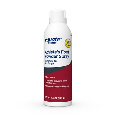 Equate Athlete's Foot Spray, Antifungal, Tolnaftate 1%; Cures & Prevents Most Athlete's Foot,4.6 oz