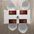 thumbnail image 4 of Ambesonne Burgundy Place Mats Set of 4, Ombre Flower Swirl Ivy, Standard Size, Cream Ruby, 4 of 5