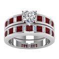 thumbnail image 1 of Anillos de Piedra blanca XWSHYW Joyería de Moda exquisita, 1 of 2