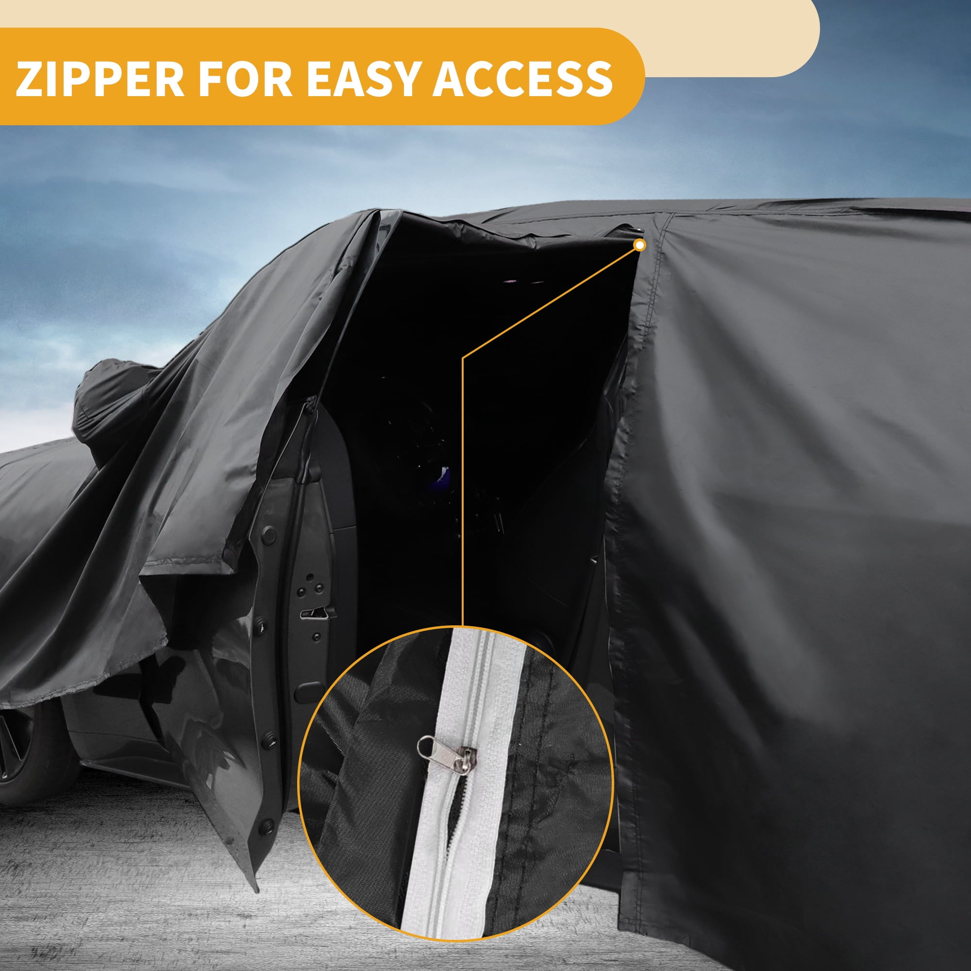 Unique Bargains Durable Waterproof Car Cover Black ["for Volvo XC60"]
