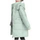 thumbnail image 4 of Chaqueta de invierno de algodón para mujer, con capucha, manga larga, informal, con bolsillos laterales y capucha., 4 of 4