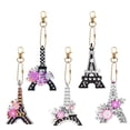 thumbnail image 1 of 5 Piezas DIY Rhinestone Bolso Hecho A Mano Llavero (Torre Eiffel), 1 of 9