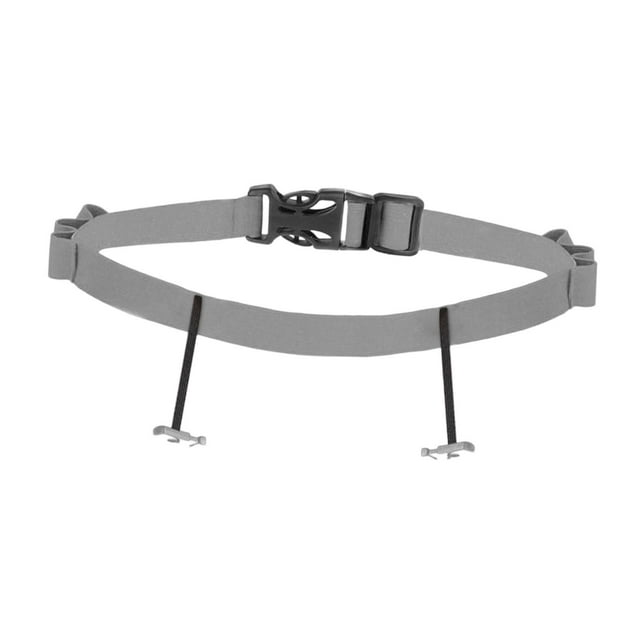 DYNWAVECA Triathlon Race Number Belt Men Women Portable Practical Accessory Adjustable Essential Premium Elastic Triathlon Running Belt Light Gray