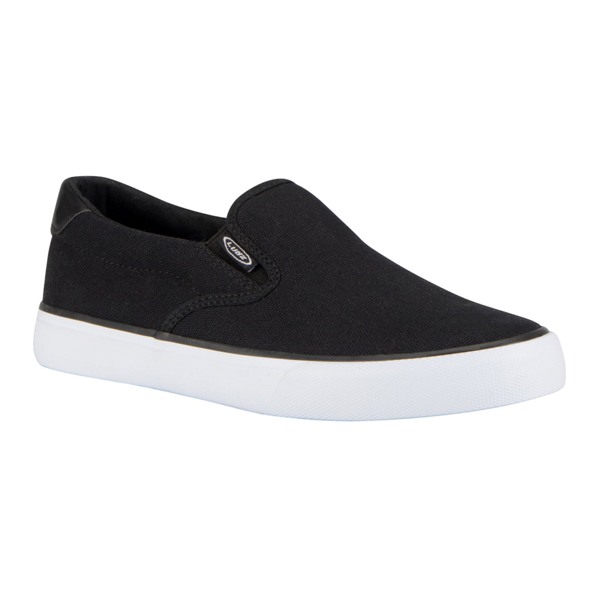5 Plimsolls Canvas No Fastenings Indoor Footwear Black Slip on Size 4 