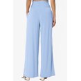 thumbnail image 2 of TheMogan Women's S~3X High Rise Smocked Elastic Waist Pull On Wide Leg Lounge Pants, 2 of 7