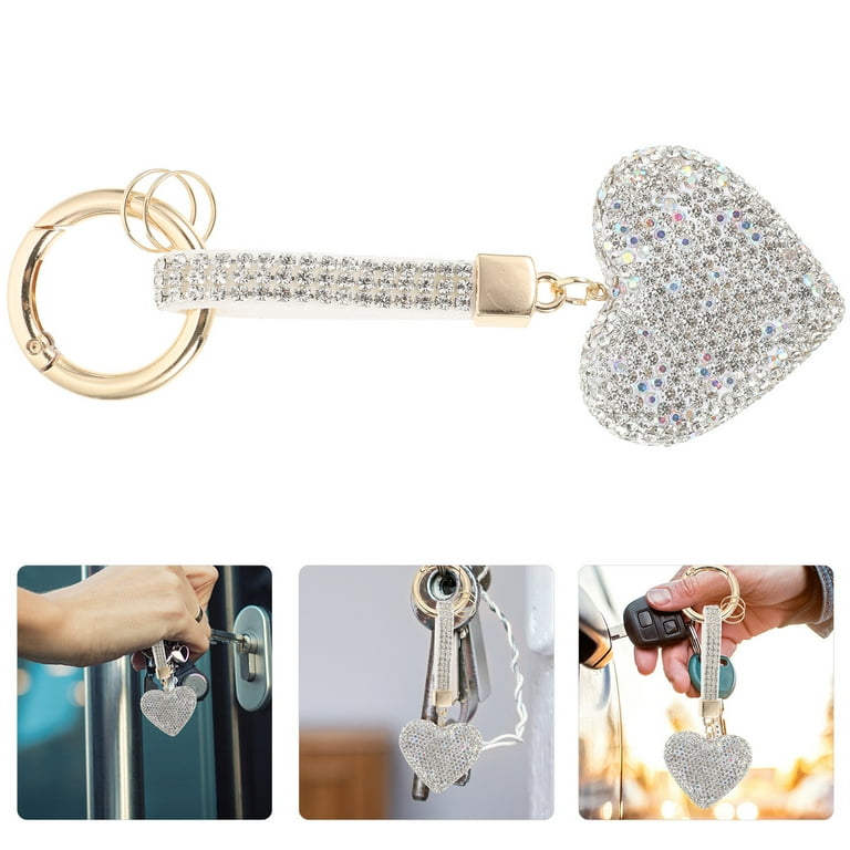 Bling Keychain Women Purse Charms Handbags Pendant Rhinestone Key